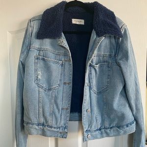 PACSUN Sherpa denim jacket - size M